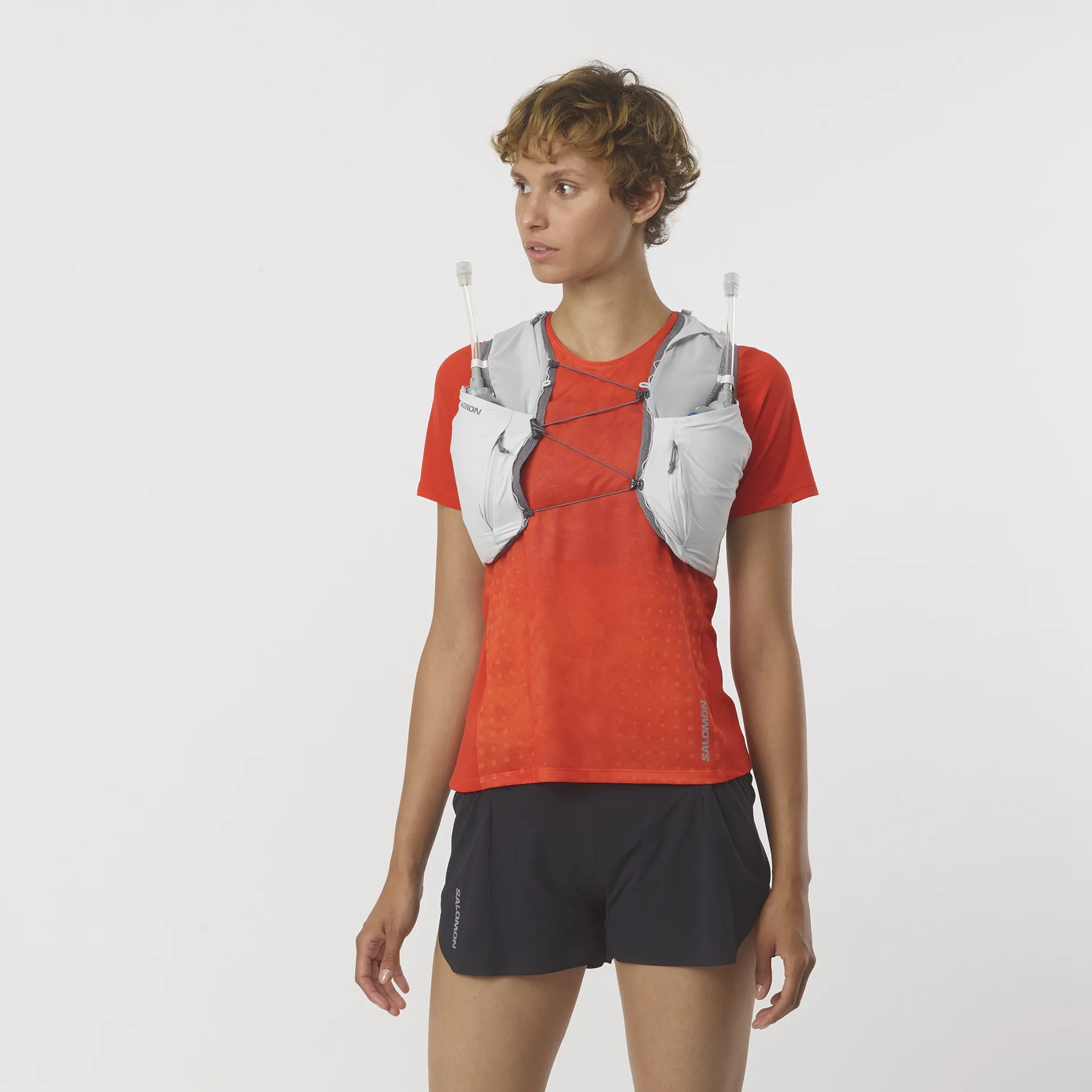 Salomon Sense Pro 10 Womens Running Vest Pack Oyster Mushroom/Qui